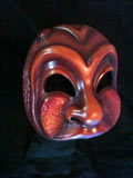 Arlecchino Bello,dark, commedia mask by Newman