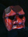 Brighella Bruto, dark - commedia mask by Newman