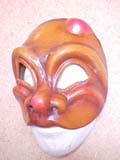 Arlecchino de Flambeaux - commedia mask by Newman